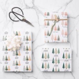 kerstboomkoorts inpakpapier vel