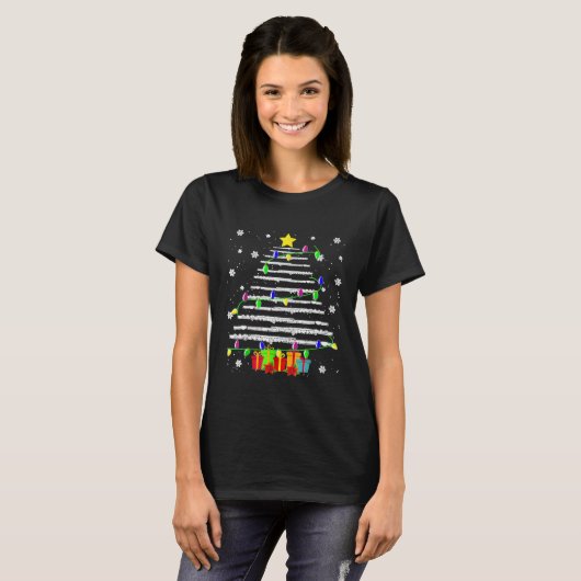 kerstboomkoorts met kerstbomen t-shirt (Voorkant volledig)