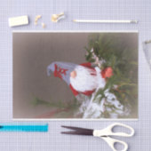 kerstboomkoorts met rode kermis tissuepapier (Craft)