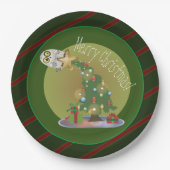 Kerstboomkoorts Papieren Bordje (Voorkant)