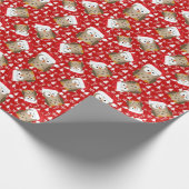 kerstboomkor met Santa Hat Cadeaupapier (Hoek)