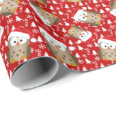 kerstboomkor met Santa Hat Cadeaupapier (Rol Hoek)