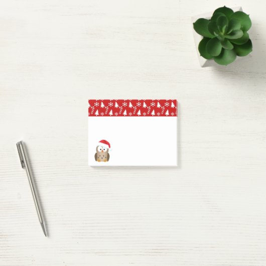 kerstboomkor met Santa Hat Post-it® Notes (Kantoor)