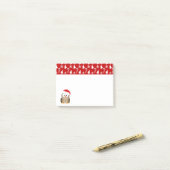 kerstboomkor met Santa Hat Post-it® Notes (Op bureau)