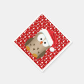 kerstboomkor met Santa Hat Servetten (Hoek)