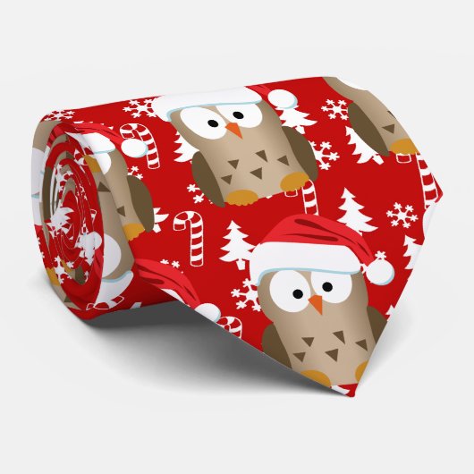 kerstboomkor met Santa Hat Stropdas (Opgerold)