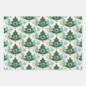 kerstboomkor Woodland Fotopapier — blad met overvu Inpakpapier Vel (Voorkant 2)