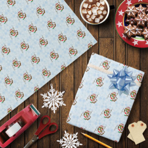 kerstboomkorren cadeaupapier