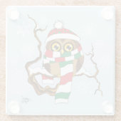 kerstboomkorren glazen onderzetter (Achterkant)