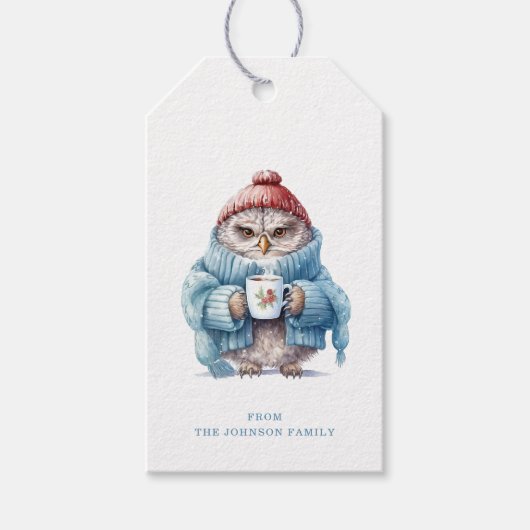 kerstboomkorren Labels Cadeaulabel (Voorkant)