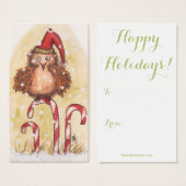 kerstboomkorren Labels Visitekaartjes (Voorkant /achterkant)