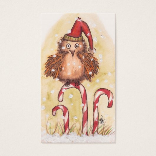 kerstboomkorren Labels Visitekaartjes (Voorkant)