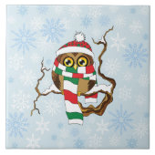 kerstboomkorren tegeltje (Voorkant)