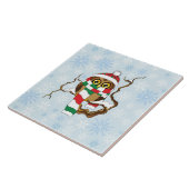 kerstboomkorren tegeltje (Zijkant)