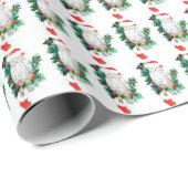 kerstboomkous houdt op met groot wild cadeaupapier (Rol Hoek)