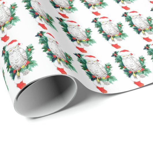 kerstboomkous houdt op met groot wild cadeaupapier (Rol Hoek)