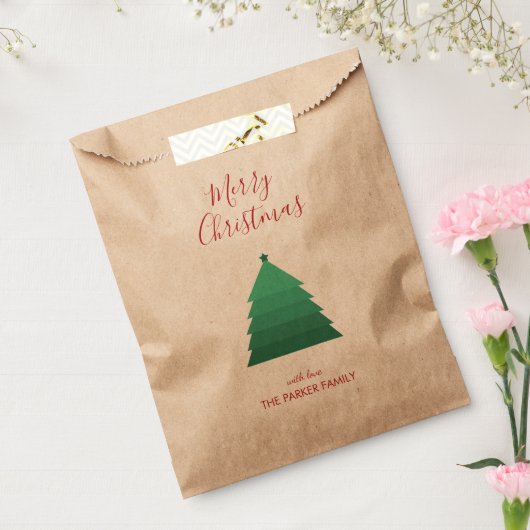 kerstboomkraft bedankzakje (Gezegeld)