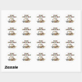 kerstboomkrakers ronde sticker (Vel)