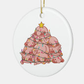 kerstboomkreeft Funny Animal Kerstmis Cer Keramisch Ornament (Links)