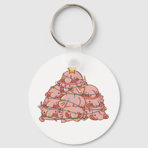 kerstboomkreeft Funny Animal Kerstmis Sleutelhanger