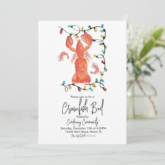 kerstboomkreeft kaart (Staand voorkant)