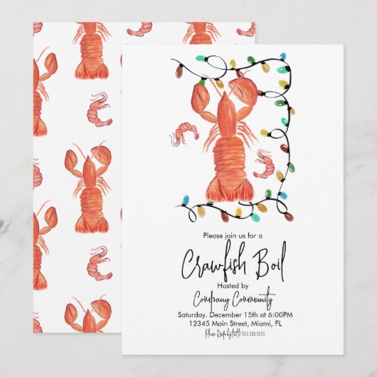 kerstboomkreeft kaart (Voorkant / Achterkant)