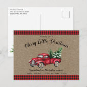 kerstboomkroniek Merry Little kerst Briefkaart (Voorkant / Achterkant)