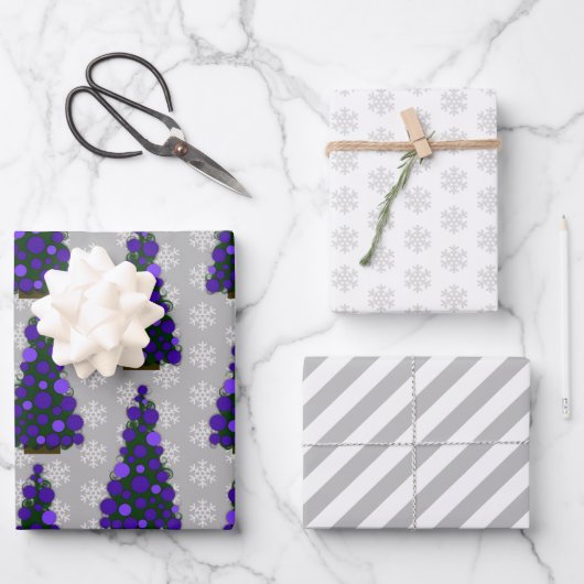 kerstboomkronkeltjes met papiervellen van 3 inpakpapier vel (Voorkant)