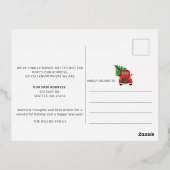 Kerstboomkruis Verplaatsen Folie Feestdagen Briefkaart (Achterkant)