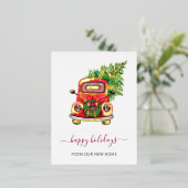 Kerstboomkruis Verplaatsen Folie Feestdagen Briefkaart (Staand Voorkant)