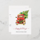 Kerstboomkruis Verplaatsen Folie Feestdagen Briefkaart (Voorkant / Achterkant)