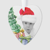 kerstboomkunst Aangepaste foto Ornament (voorkant)