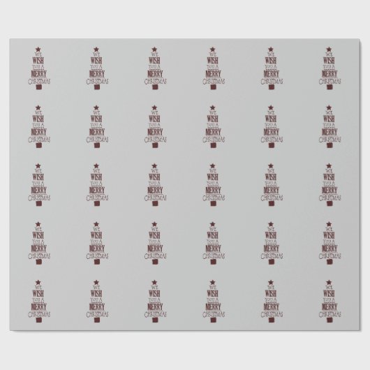 kerstboomkunst cadeaupapier (Vlak)