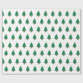 kerstboomkunst cadeaupapier (Vlak)