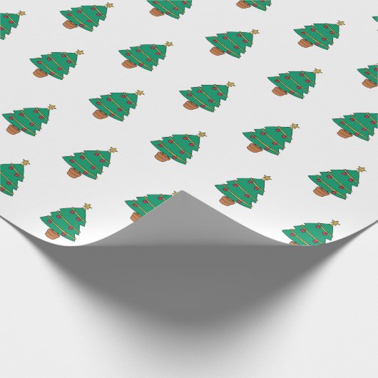 kerstboomkunst cadeaupapier (Hoek)