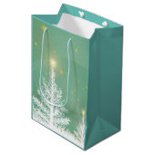 kerstboomkunst medium cadeauzakje (Voorkant Gekanteld)