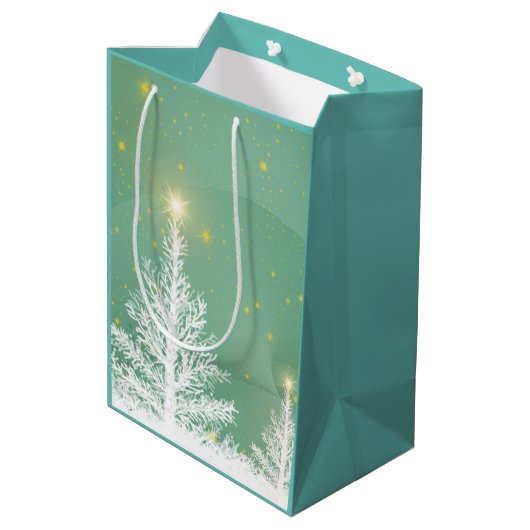 kerstboomkunst medium cadeauzakje (Achterkant Gekanteld)