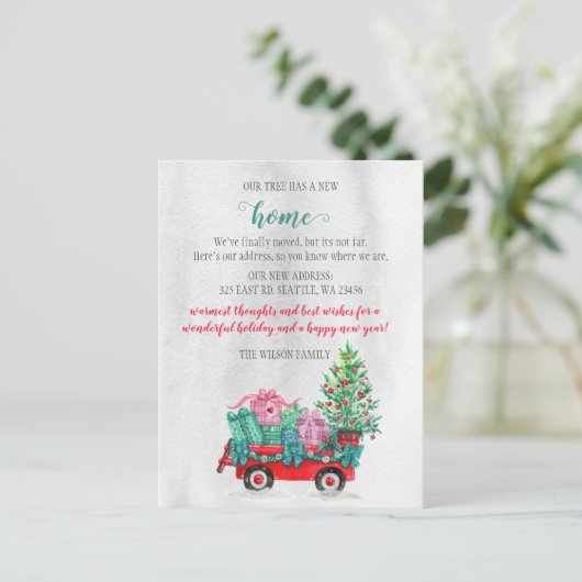 Kerstboomkunst We hebben vakantiebeweging verplaat Briefkaart (Staand voorkant)