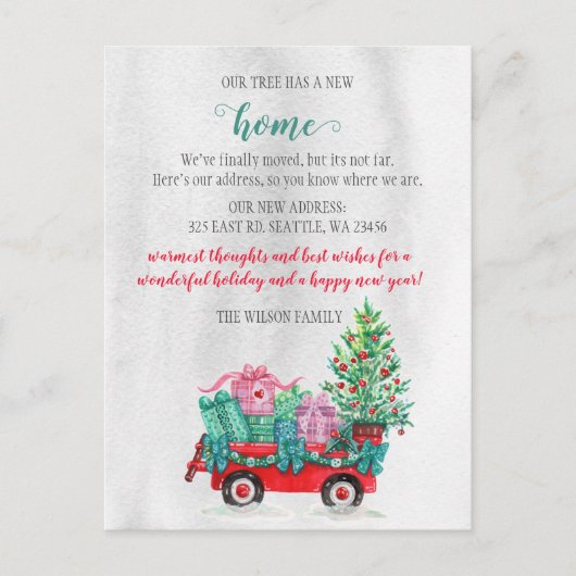 Kerstboomkunst We hebben vakantiebeweging verplaat Briefkaart (Voorkant)