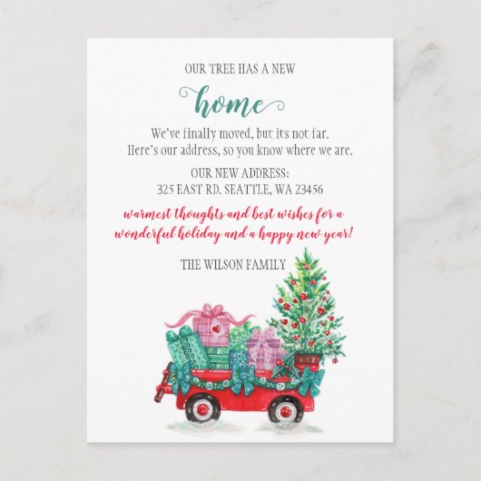 Kerstboomkunst We hebben vakantiebeweging verplaat Briefkaart (Voorkant)