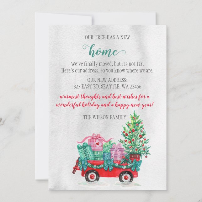 Kerstboomkunst We hebben vakantiekaarten verplaats (Voorkant)