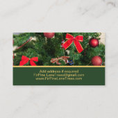 kerstboomkweker visitekaartje (Achterkant)