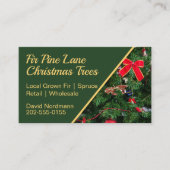 kerstboomkweker visitekaartje (Voorkant)