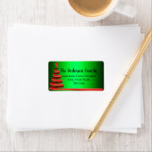 Kerstboomlabel met lint etiket (Insitu)