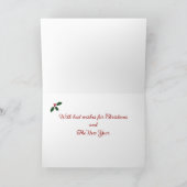 Kerstboomlabradors in Snowfield Feestdagen Kaart (Binnen)