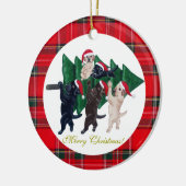 kerstboomlabradors schilderen keramisch ornament (Links)