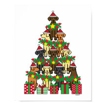 kerstboomlabradors Vier