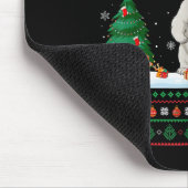 Kerstboomlampjes Lar Beer Santa Ugly Xmas Swe Muismat (Hoek)