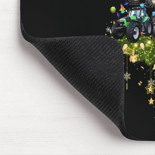 Kerstboomlampjes met draagtas met wieltjes muismat (Hoek)