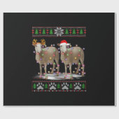 Kerstboomlampjes | Santa Animal Gift Cadeaupapier (Vlak)